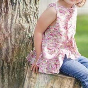 Ralph Lauren sleeveless ruffle back top size 5 EUC